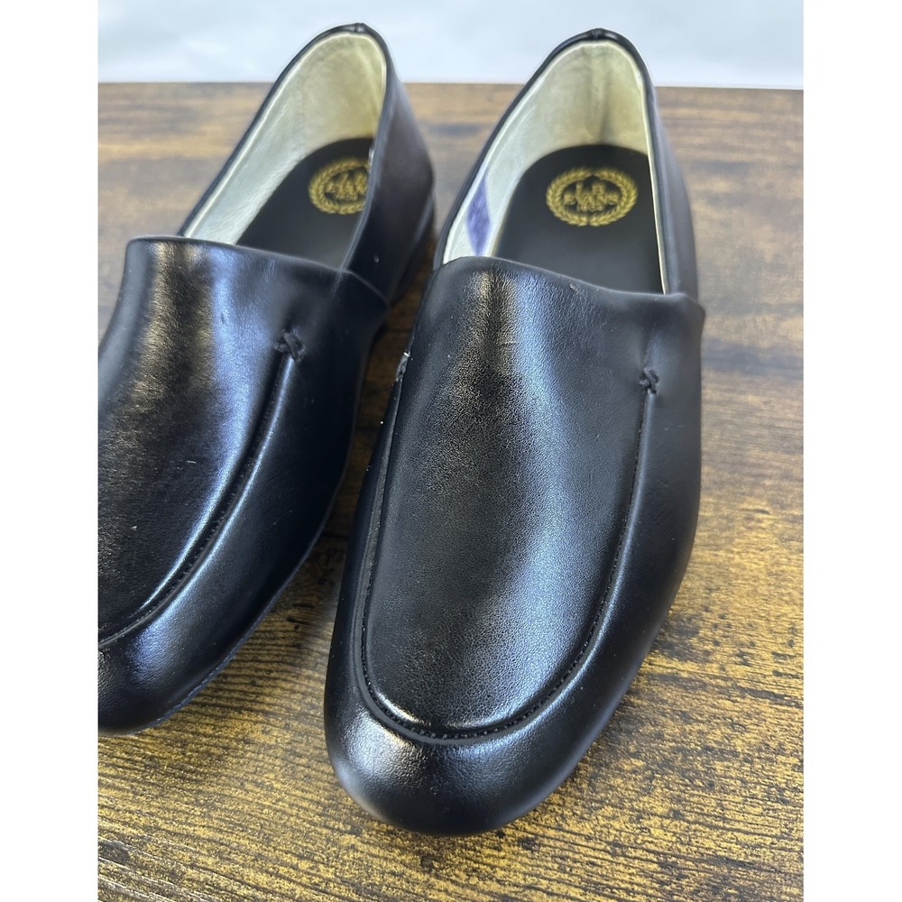 L.B. Evans Duke Opera Mens Black Leather Casual Slippers Slip On Shoes Size 8M 8 - Picture 9 of 15